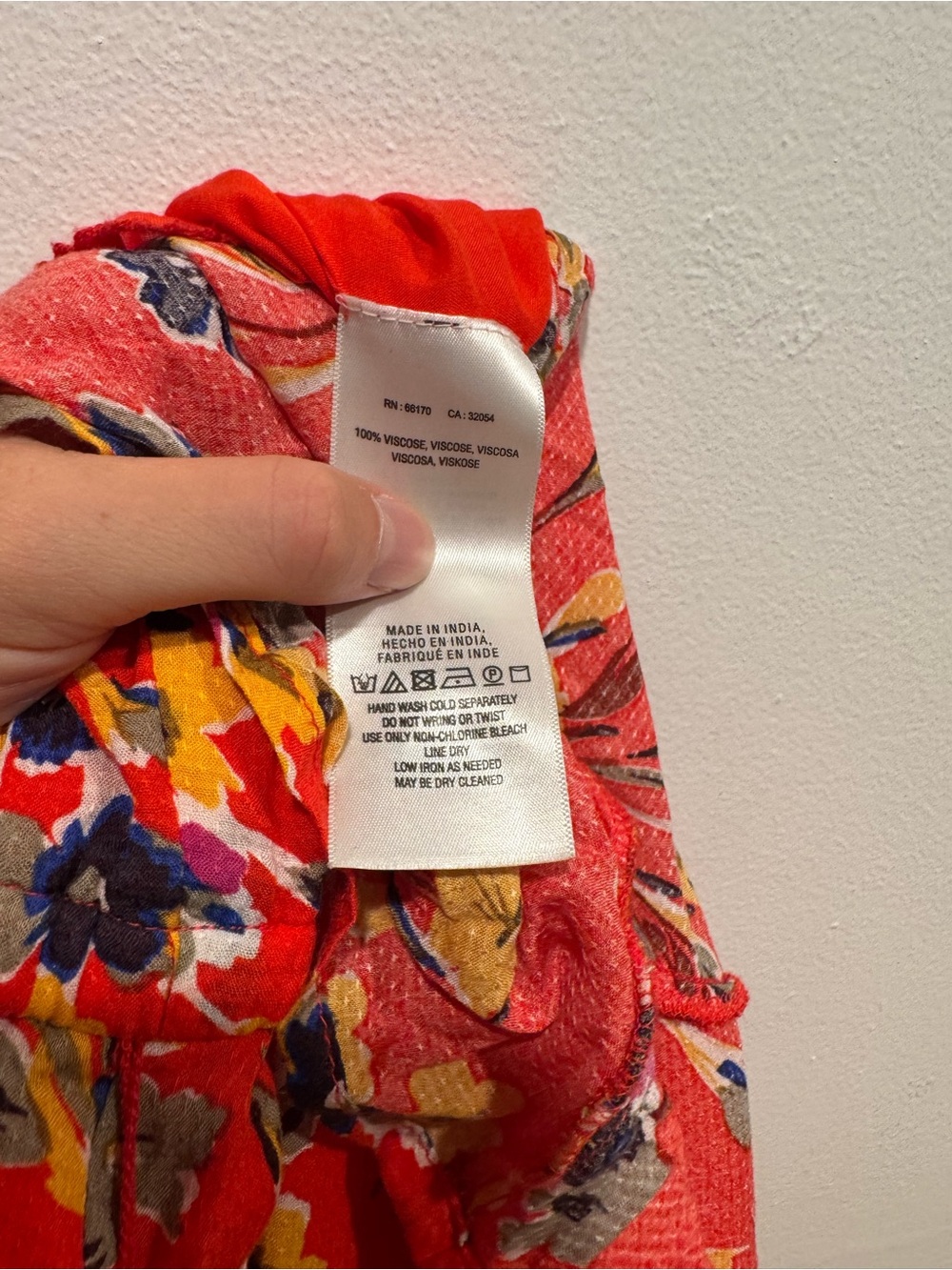 Anthropologie 47 of 52 Conversations Red Floral Dress - Picture 7 of 7